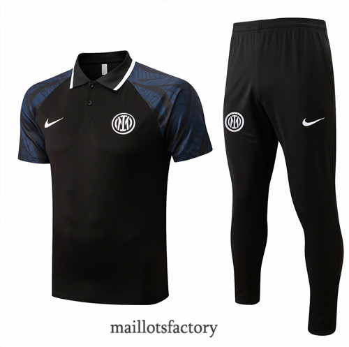 Achat Kit d'entrainement Maillot du polo Inter Milan 2022/23 Noir y945