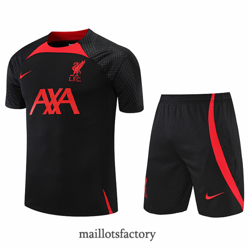 Achat Kit d'entrainement Maillot du Liverpool + Short 2022/23 Noir y910