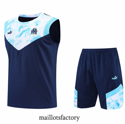 Achat Kit d'entrainement Maillot du Marseille Debardeur 2022/23 Bleu Marine y807