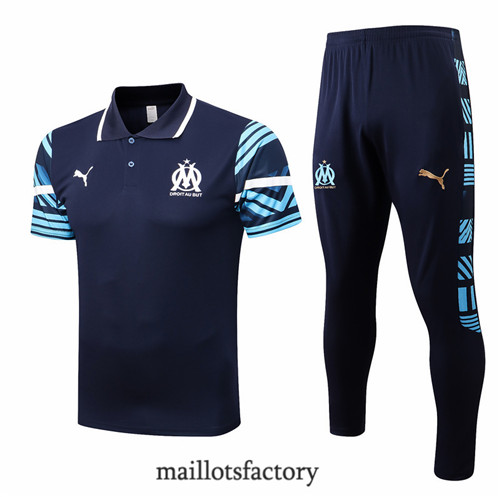 Achat Kit d'entrainement Maillot du polo Marseille 2022/23 Bleu Marine y810