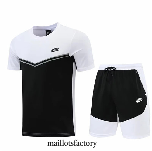 Achat Kit d'entrainement Maillot du Nike + Short 2022/23 Blanc/Noir y734
