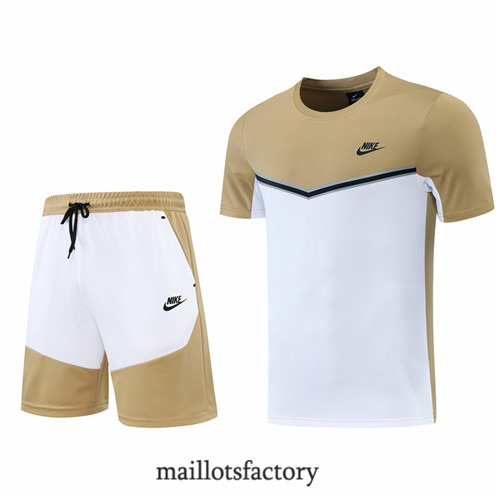 Achat Kit d'entrainement Maillot du Nike + Short 2022/23 Brun/Blanc y735