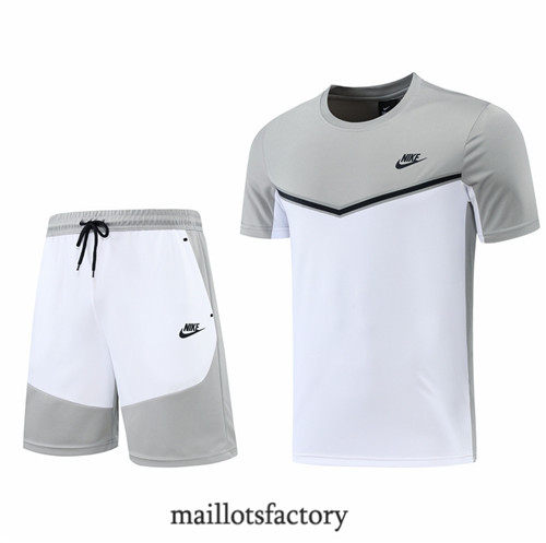 Achat Kit d'entrainement Maillot du Nike + Short 2022/23 Gris/Blanc y736