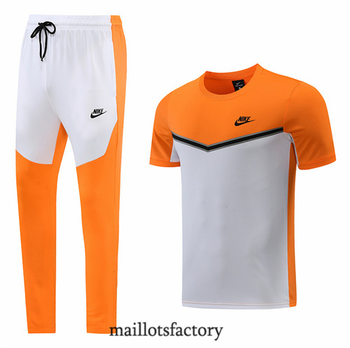 Achat Kit d'entrainement Maillot du Nike 2022/23 Orange/Blanc y751