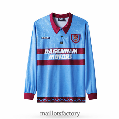 Achat Maillot du Retro West Ham United 1995-1997 Exterieur Manche Longue y323