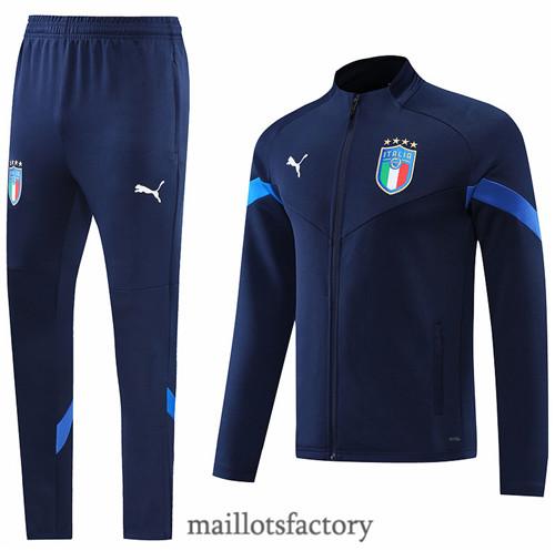 Achat Veste Survetement du foot Italie 2022/23 Bleu Marine y534