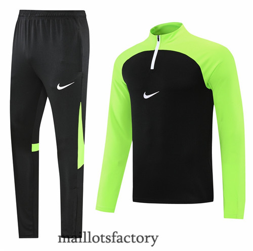 Achat Survetement du foot Nike 2022/23 Noir/Vert y389