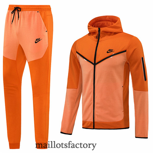 Achat Veste Survetement du foot Nike 2022/23 à capuche Orange y394