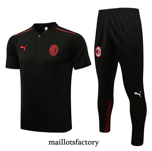 Achat Kit d'entrainement Maillot du AC Milan Polo 2021/22 Noir