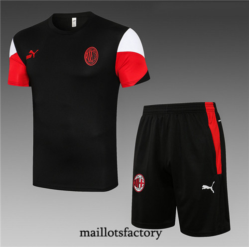 Achat Kit d'entrainement Maillot du AC Milan Noir 2021/22
