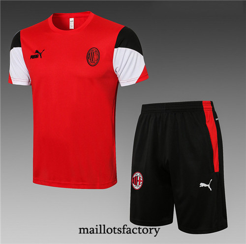 Achat Kit d'entrainement Maillot du AC Milan 2021/22 Rouge