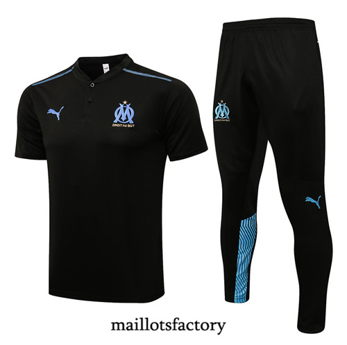Achat Kit d'entrainement Maillot du Marseille Polo 2021/22 Noir