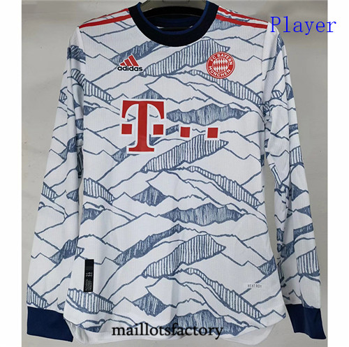 Achat Maillot de Player Bayern Munich 2021/22 Exterieur Manche Longue