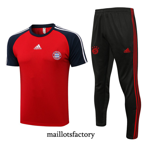 Achat Kit d'entrainement Maillot du Bayern Munich 2022/23 Rouge/Bleu Marine