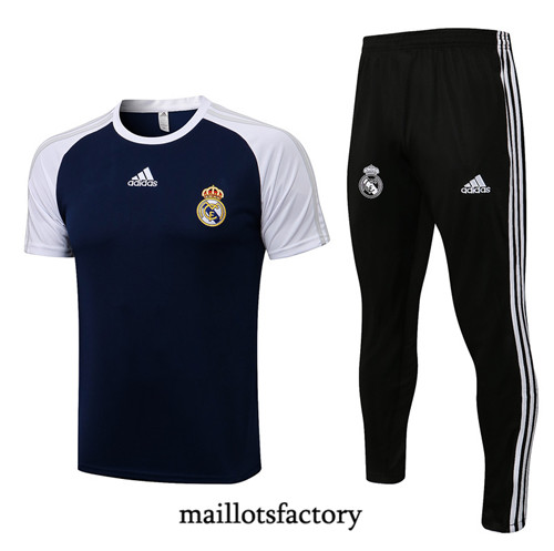 Achat Kit d'entrainement Maillot du Real Madrid 2022/23 Bleu Marine/Blanc