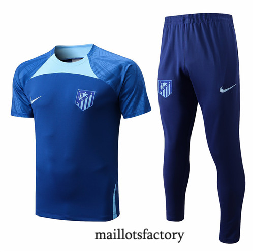 Achat Maillot Kit d'entrainement du Atletico Madrid 2022/23 Bleu Y590