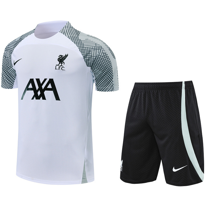 Achat Maillot Kit d'entrainement du Liverpool 2022/23 Blanc Y677