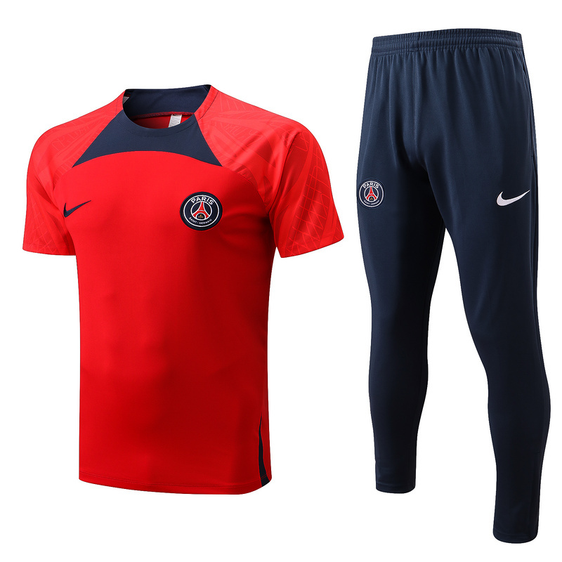 Achat Maillot Kit d'entrainement du Paris PSG 2022/23 Rouge Y736