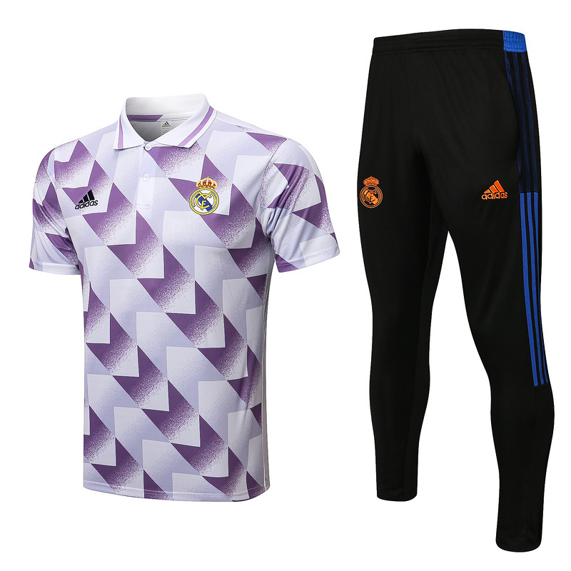 Achat Maillot Kit d'entrainement du Polo Real Madrid 2022/23 Violet Y740
