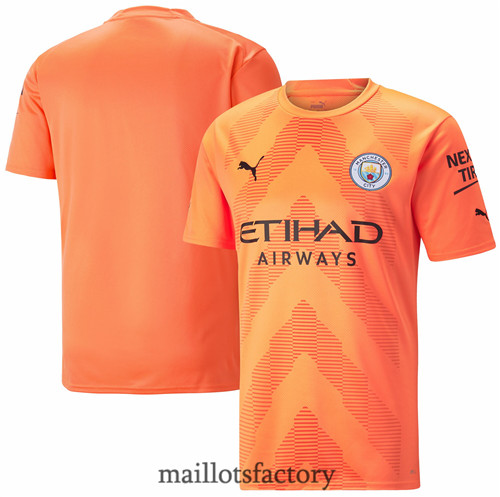 Achat Maillot du Manchester City gardien de but 2022/23 Orange Y958