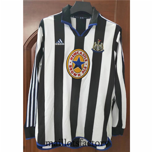 Achat Maillot du Retro Newcastle United Domicile Manche Longue 1999-2000 Y1098