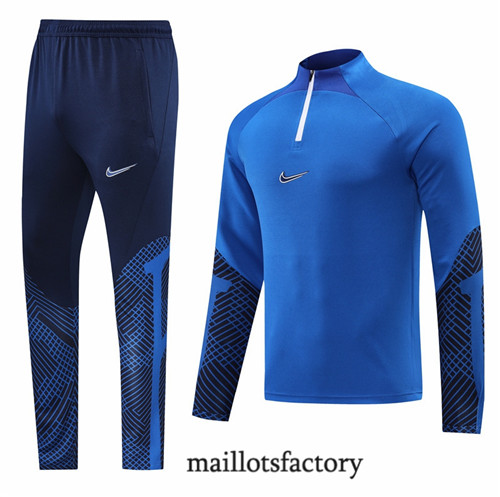 Achat Survetement du foot Nike 2022/23 Bleu Y1254