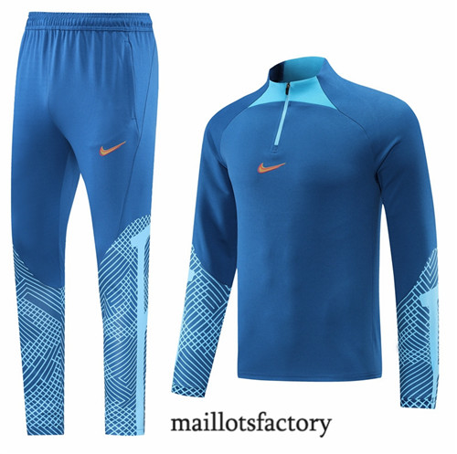 Achat Survetement du foot Nike 2022/23 Bleu Y1255