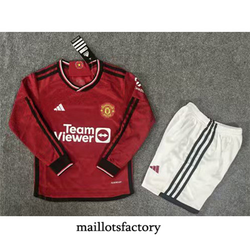 Maillot du Manchester United Enfant 2023/24 Domicile Manche Longue factory 086