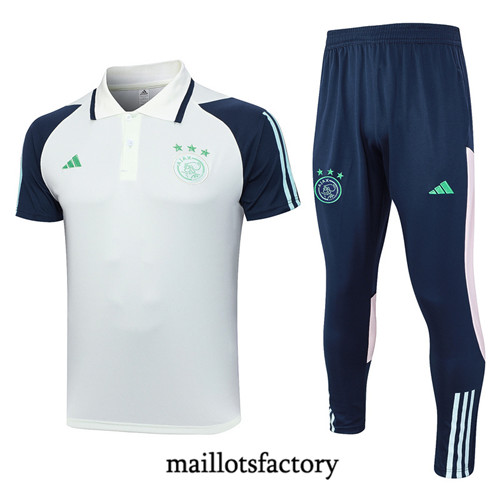 Maillot du Kit d'entrainement AFC Ajax 2023/24 Blanc factory 455
