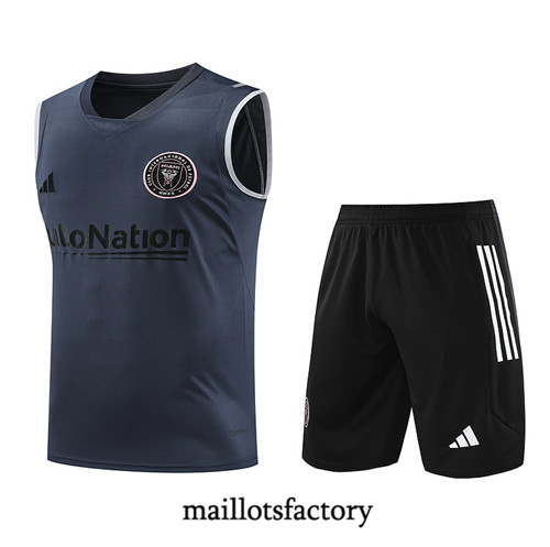 Maillot du Kit d'entrainement Debardeur + Shorts Inter Miami 2023/24 Gris factory 459