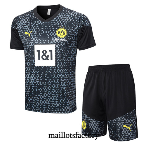 Maillot du Kit d'entrainement Borussia Dortmund + Shorts 2023/24 Noir factory 474