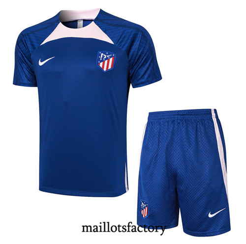 Maillot du Kit d'entrainement Atletico Madrid + Shorts 2023/24 Bleu factory 482