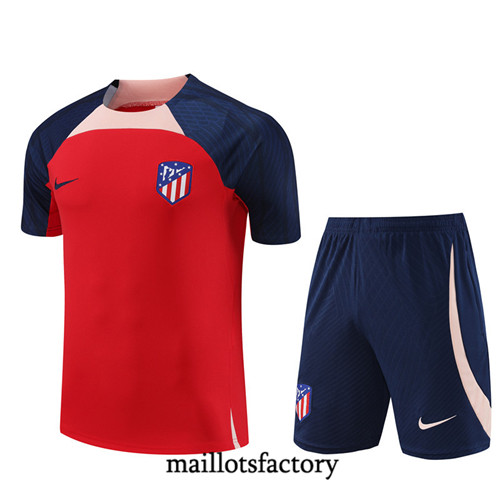 Maillot du Kit d'entrainement Atletico Madrid Enfant + Shorts 2023/24 Rouge factory 483