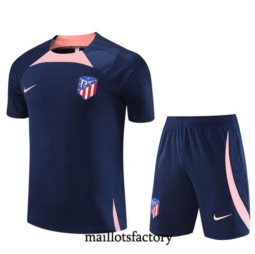 Maillot du Kit d'entrainement Atletico Madrid Enfant + Shorts 2023/24 Bleu marine factory 484