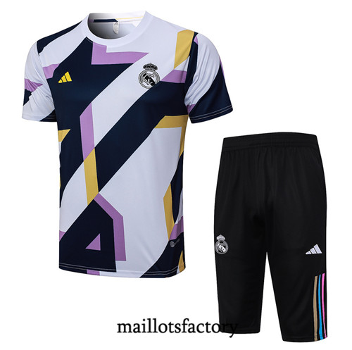 Maillot du Kit d'entrainement Real Madrid + Shorts 2023/24 Blanc factory 497