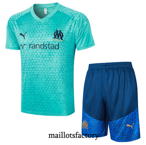 Maillot du Kit d'entrainement Marseille + Shorts 2023/24 Bleu factory 502