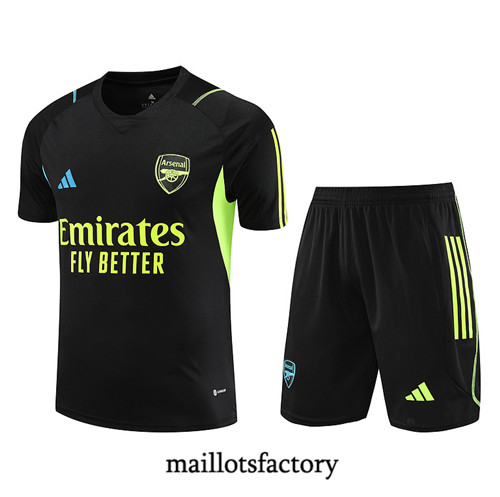 Maillot du Kit d'entrainement Arsenal + Shorts 2023/24 Noir factory 537