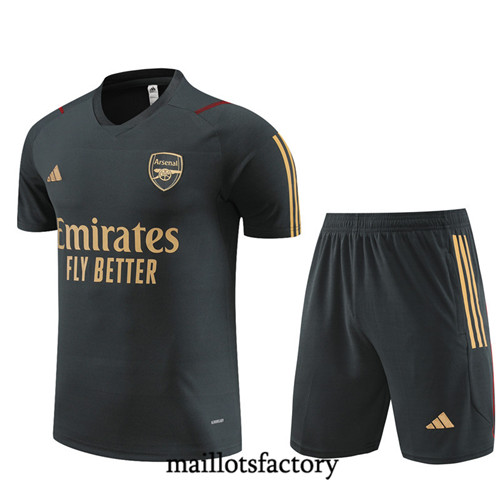Maillot du Kit d'entrainement Arsenal + Shorts 2023/24 Gris Foncé factory 540