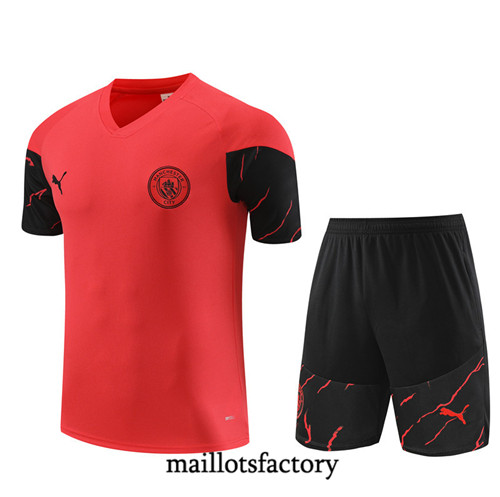 Maillot du Kit d'entrainement Manchester City Enfant + Shorts 2023/24 Orange factory 552