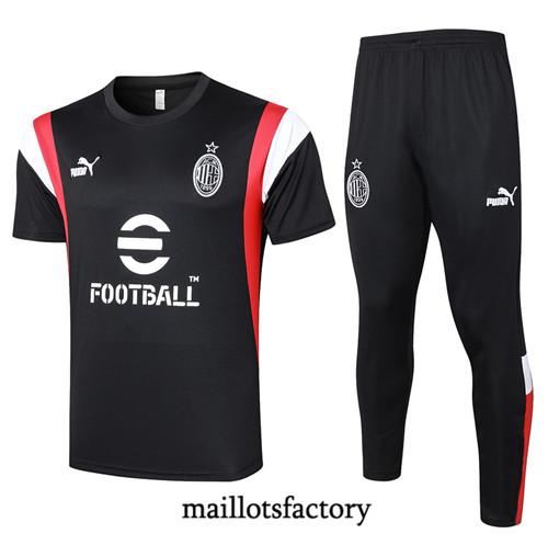 Maillot du Kit d'entrainement AC Milan 2023/24 Noir factory 565