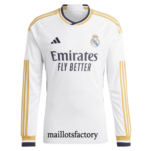 Soldes Maillot du Real Madrid 2023/24 Domicile Manche Longue