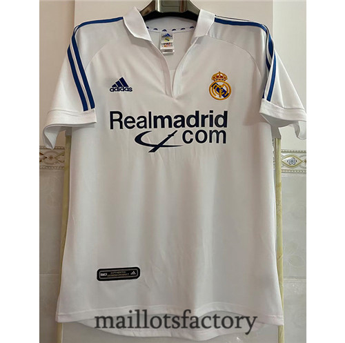 Soldes Maillot du Retro Real Madrid 2001-02 Domicile