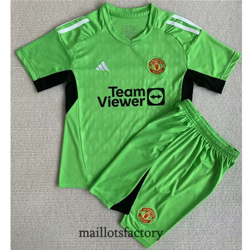 Achat Maillot du Manchester United Enfant 2023/24 2023/24 goalkeeper Vert factory 0070