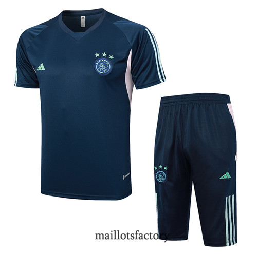 Kit d'entrainement Maillot du AFC Ajax + Short 2023/24 Bleu Marine factory 0166