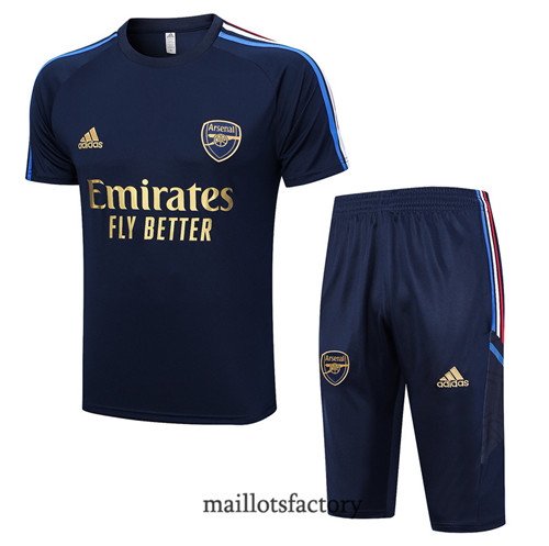 Kit d'entrainement Maillot du Arsenal + Short 2023/24 Bleu factory 0462