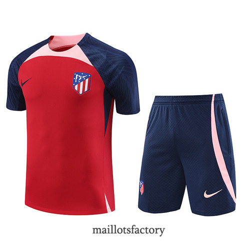 Kit d'entrainement Maillot du Atletico Madrid + Short 2023/24 Rouge factory 0285