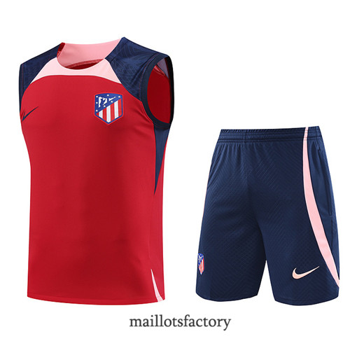 Kit d'entrainement Maillot du Atletico Madrid Debardeur 2023/24 Rouge factory 0287