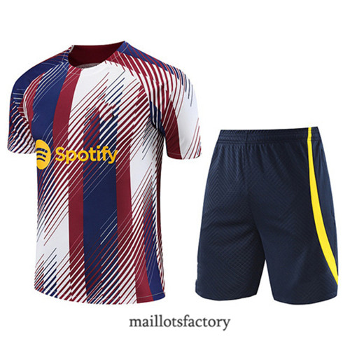 Kit d'entrainement Maillot du Barcelone + Short 2023/24 Bleu factory 0300