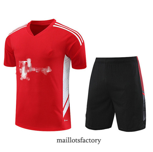 Kit d'entrainement Maillot du Bayern Munich + Short 2023/24 Rouge factory 0278