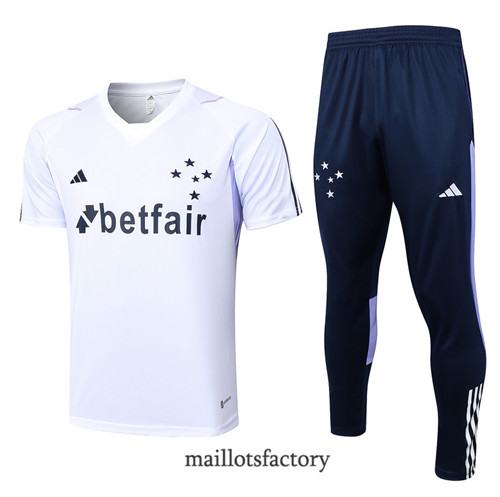 Kit d'entrainement Maillot du Cruzeiro 2023/24 Blanc factory 0186